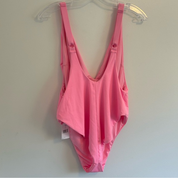 (SOLD) GOOD AMERICAN NWT High Cut One piece Swimsuit Hot Pink Size XXXL - Picture 7 of 11